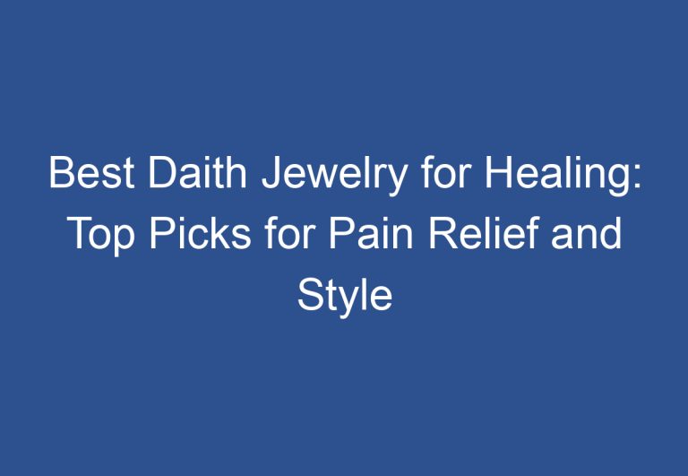 Best Daith Jewelry for Healing: Top Picks for Pain Relief and Style